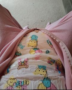 Pink Sleeper With Soaked Little Cuties
